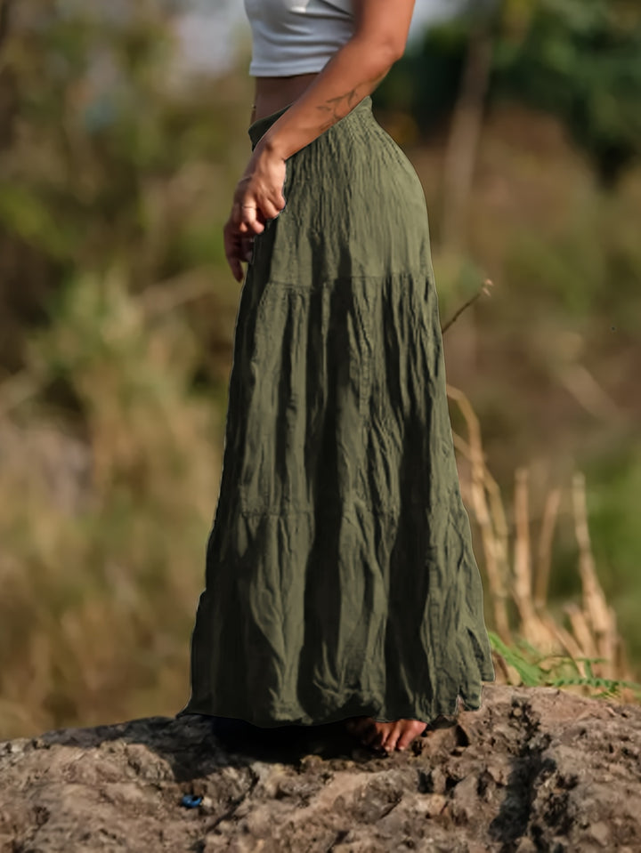 Bonnie - Women's Light Casual Waist-High Pleated Long Skirt