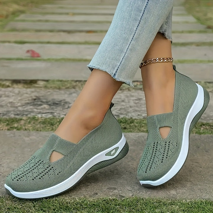 Anne - Soft Perforated Slip-On Shoes