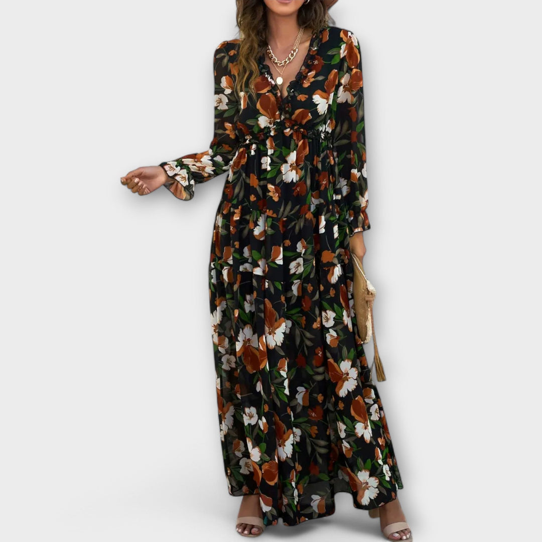 Hannah | Elegant Floral Maxi Dress
