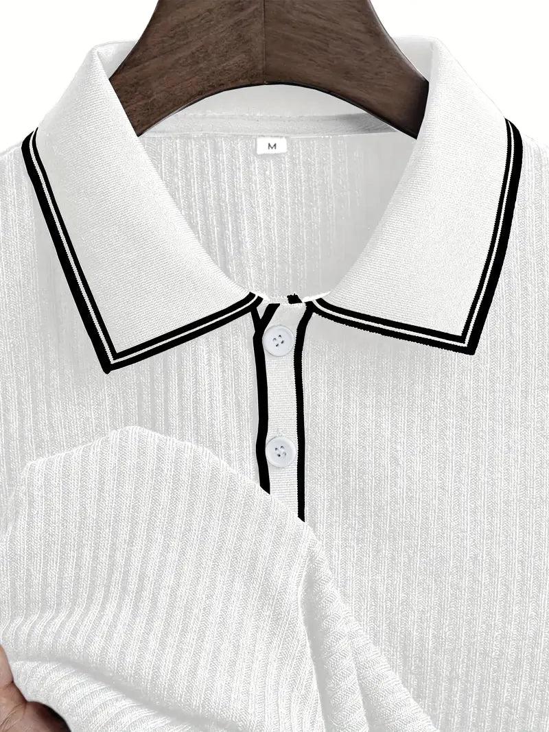 Samuel | Men's Summer Ribbed Polo Shirt