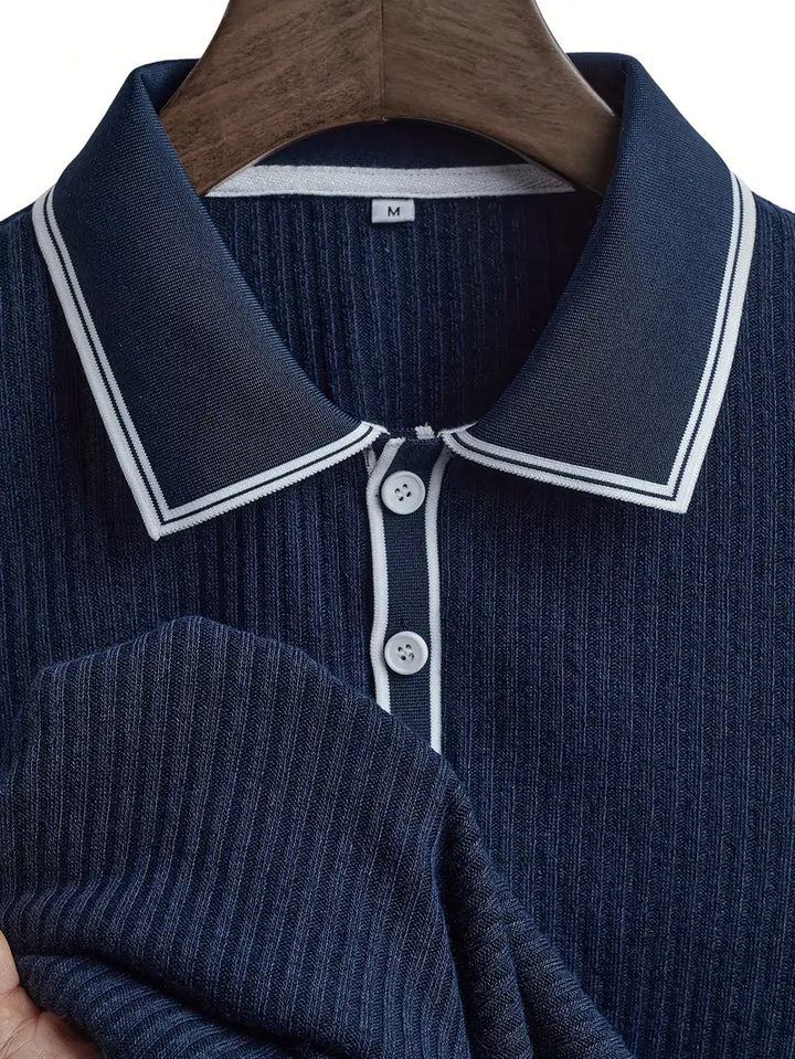 Samuel | Men's Summer Ribbed Polo Shirt