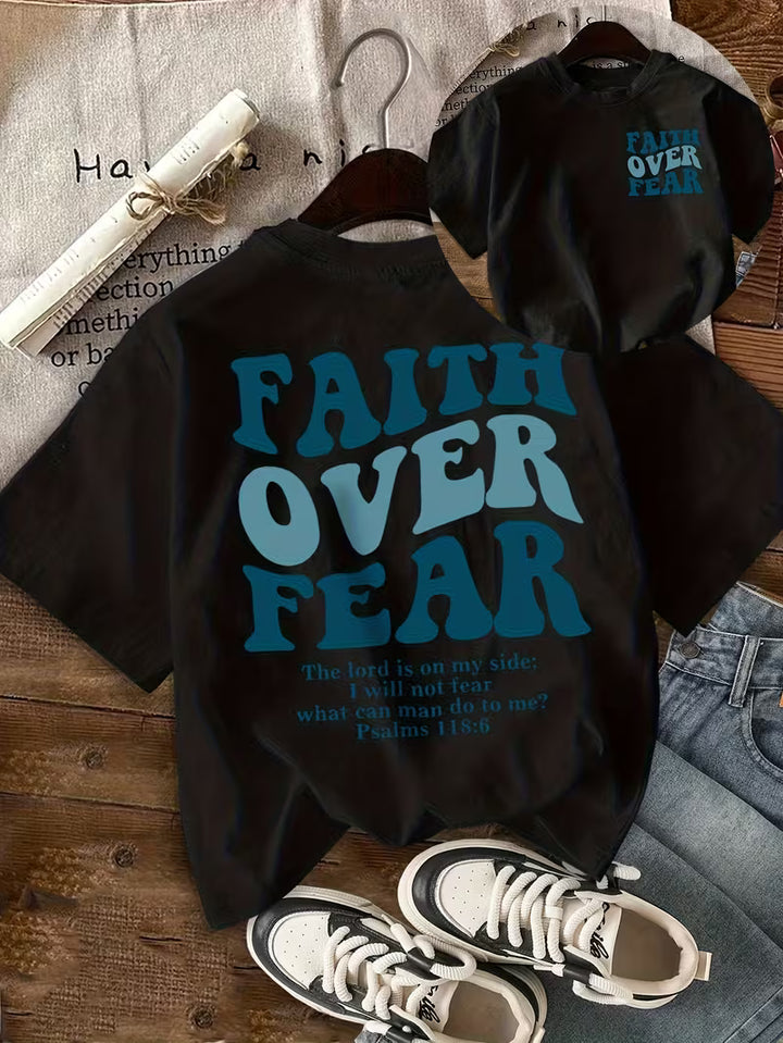 Faith Over Fear - Everyday Short Sleeve Graphic Tee