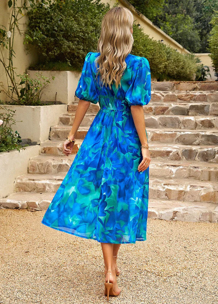 Ingrid V-Neck Midi Dress