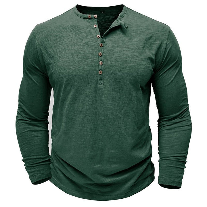 Justin | Men's Long-Sleeve Henley Shirt