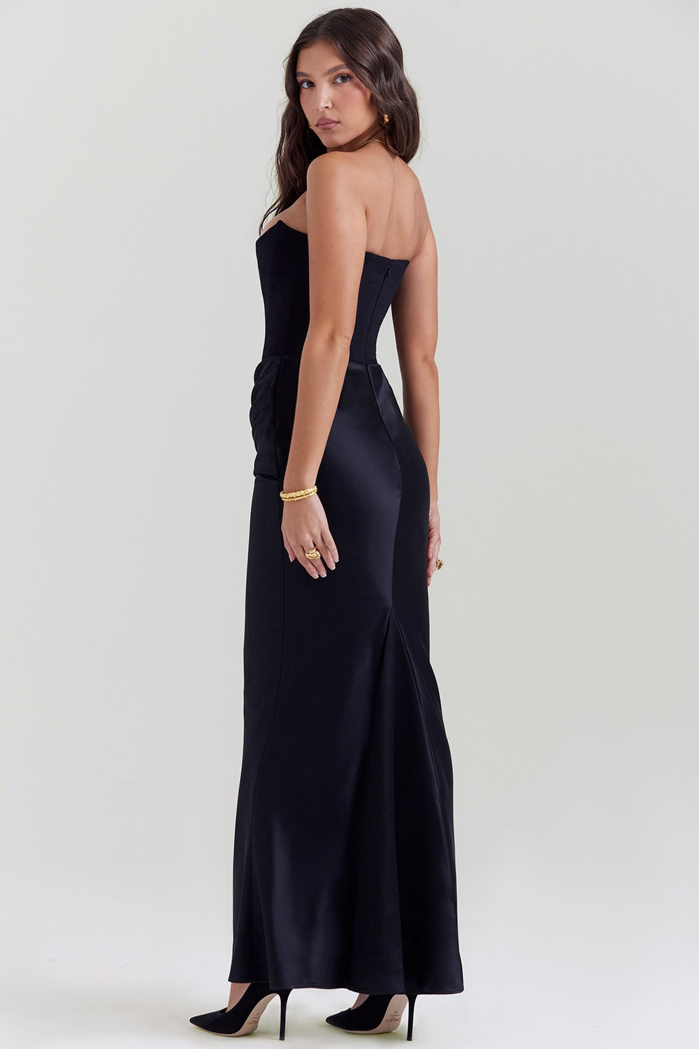 Joanna | Women Wedding Guest Strapless Maxi Dress