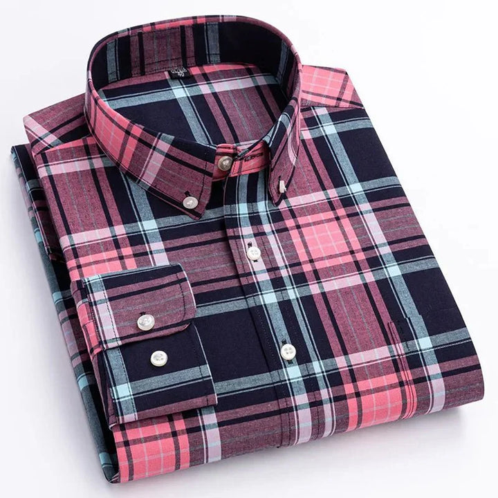 Bryan | Men's Plaid Button-Down Shirt