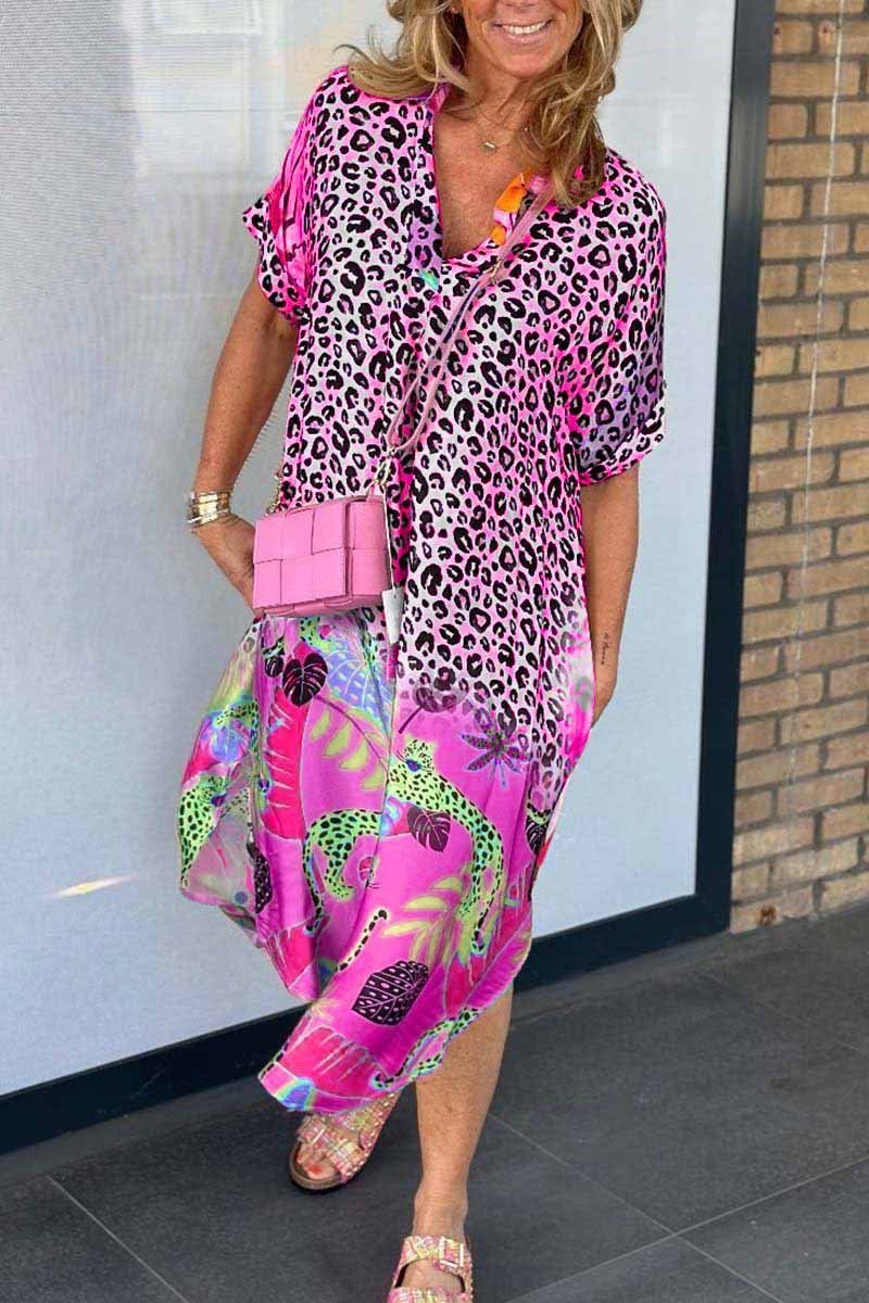 Patricia Tropical Leopard Dress