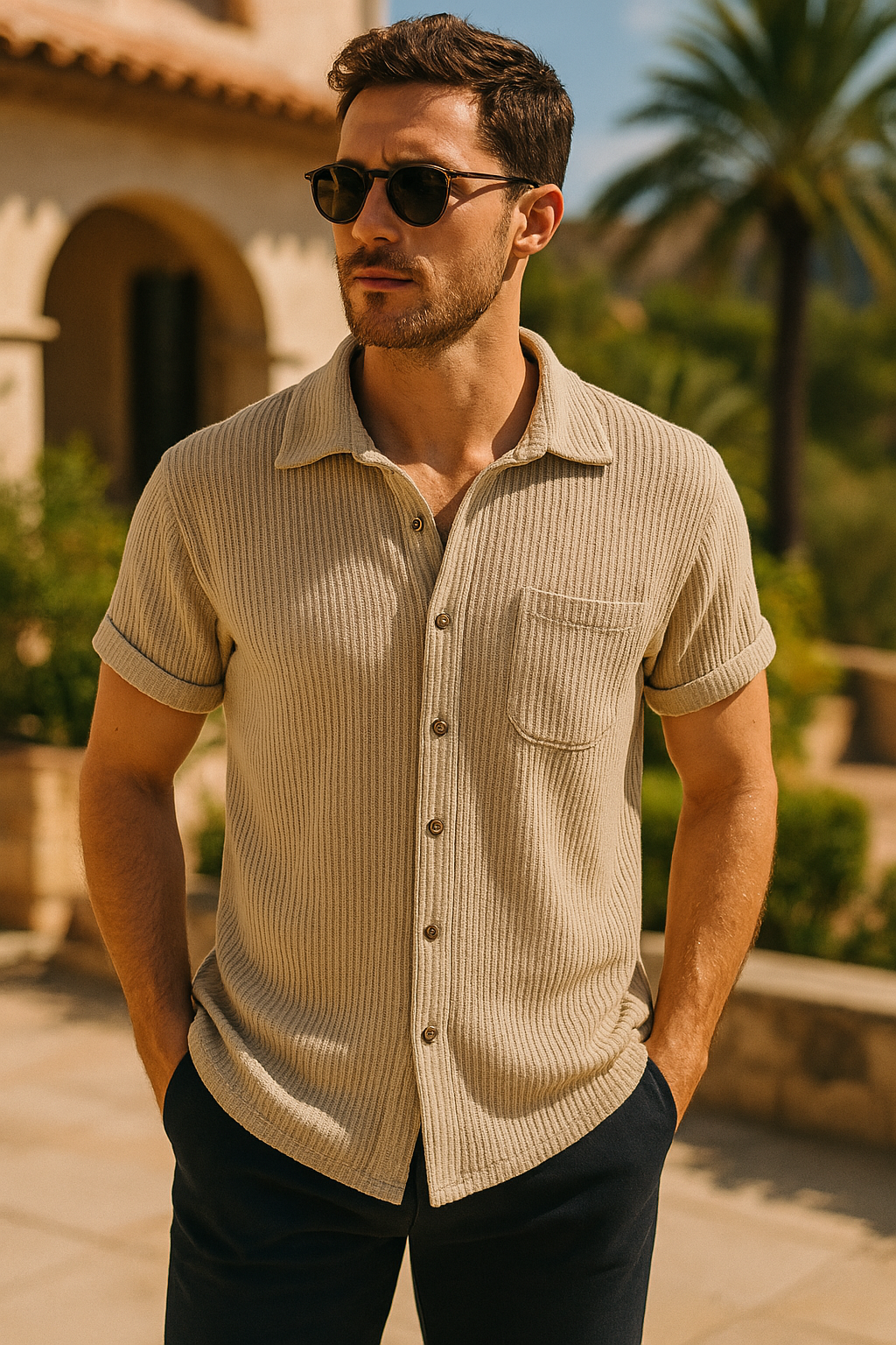 Miguel | Men's Casual Button-Up Summer Shirt