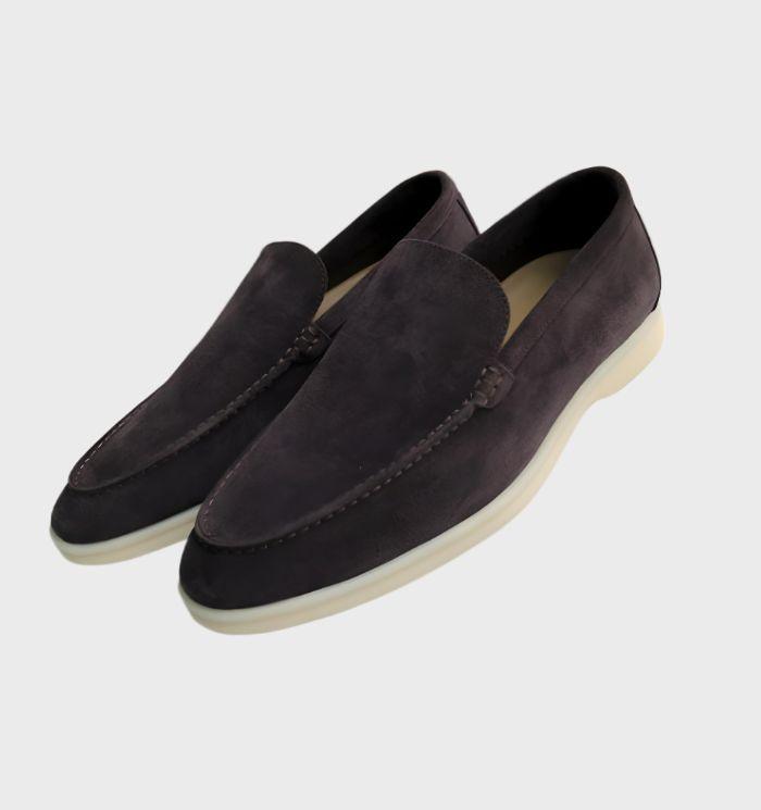 Wendell | Men’s Suede Leather Loafers with Soft Rubber Sole