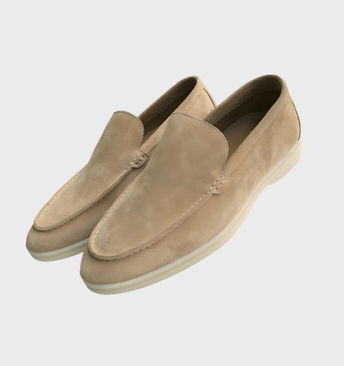 Wendell | Men’s Suede Leather Loafers with Soft Rubber Sole