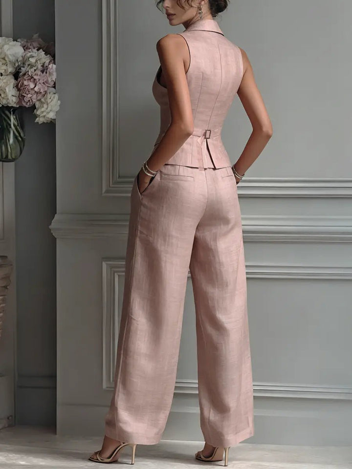 Leila | Women Linen Summer Matching Co-Ord Set