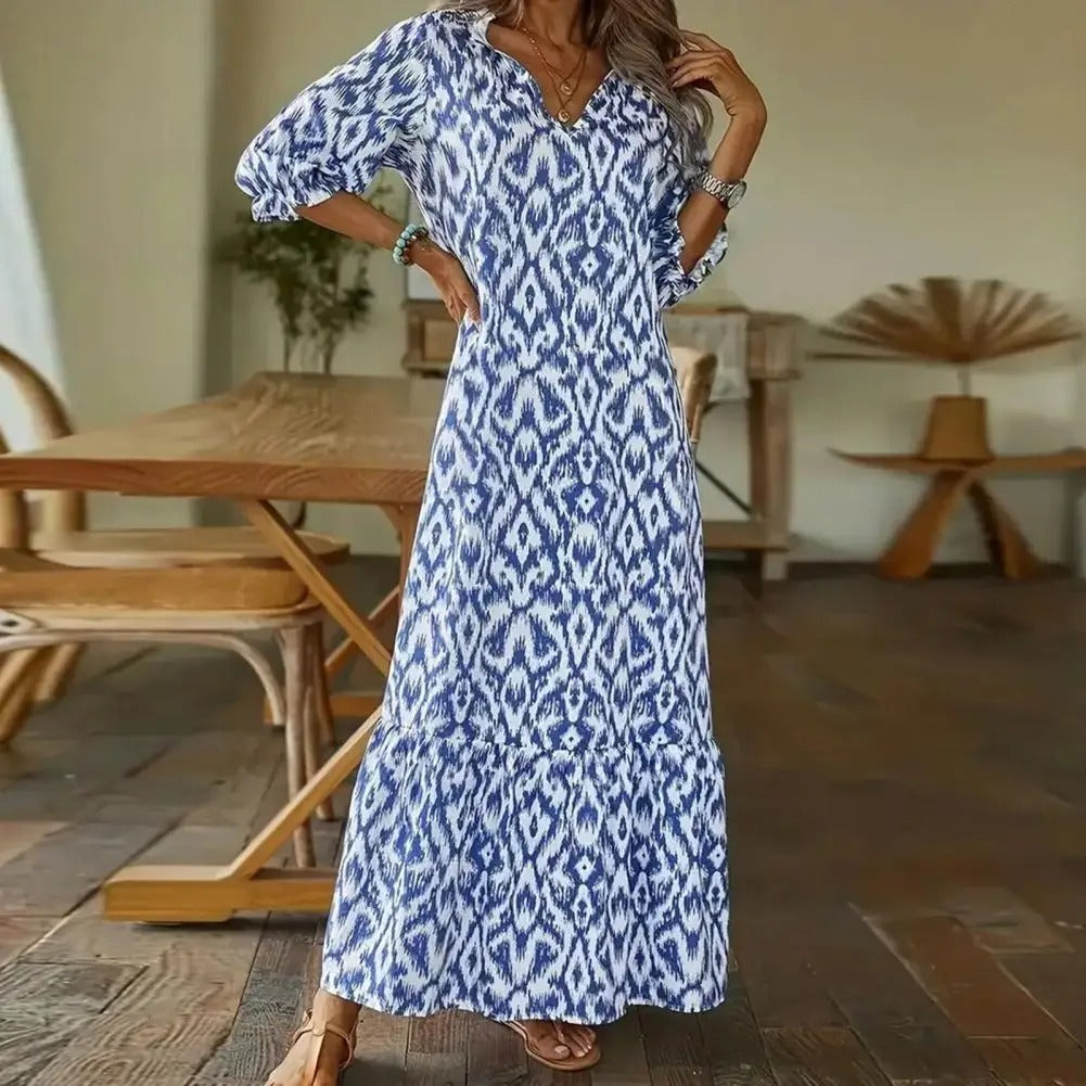 Rachel | Effortless Boho Casual Vacation Maxi Dress