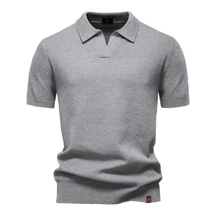 Parker - Smart-Casual Men's Buttonless Polo Shirt