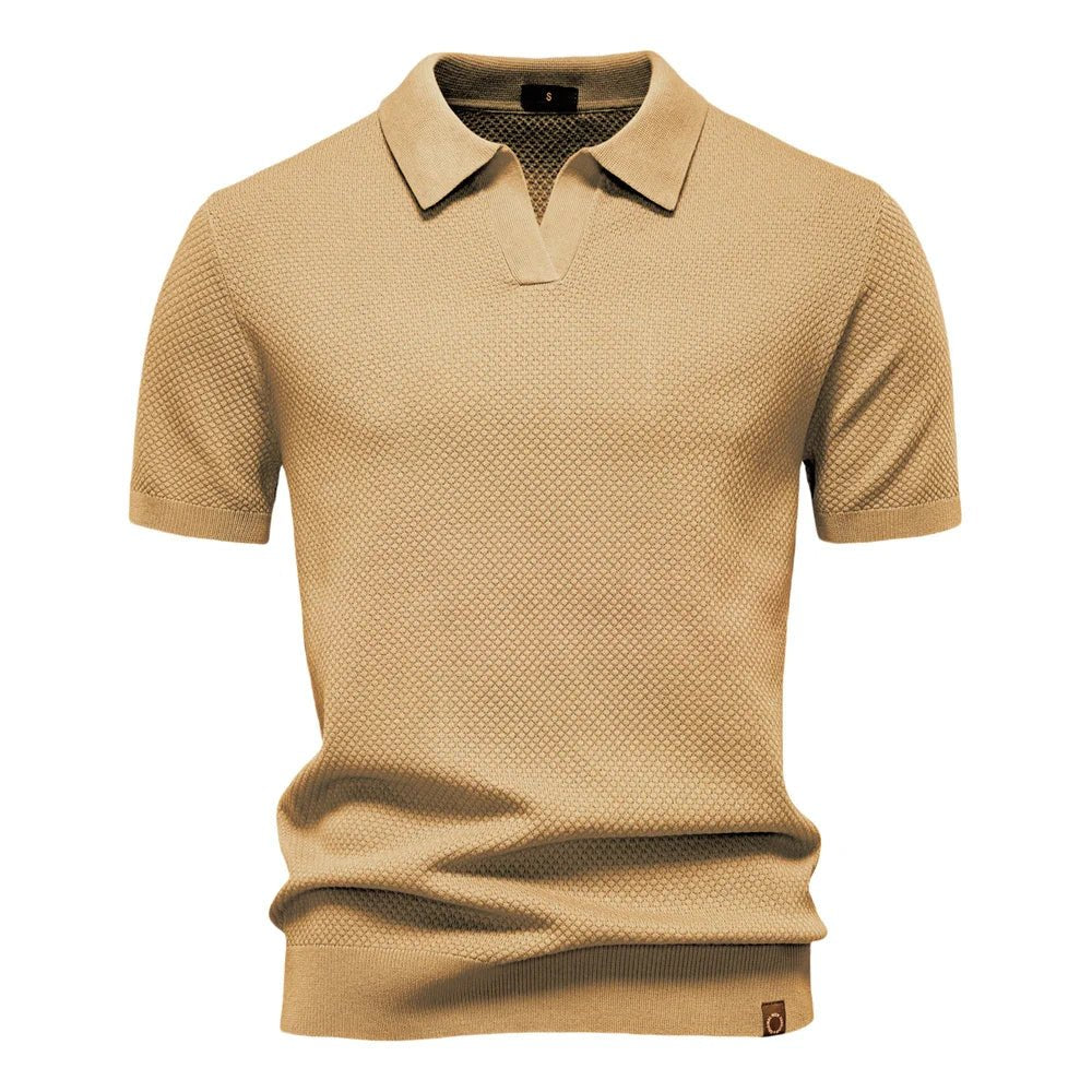 Parker - Smart-Casual Men's Buttonless Polo Shirt