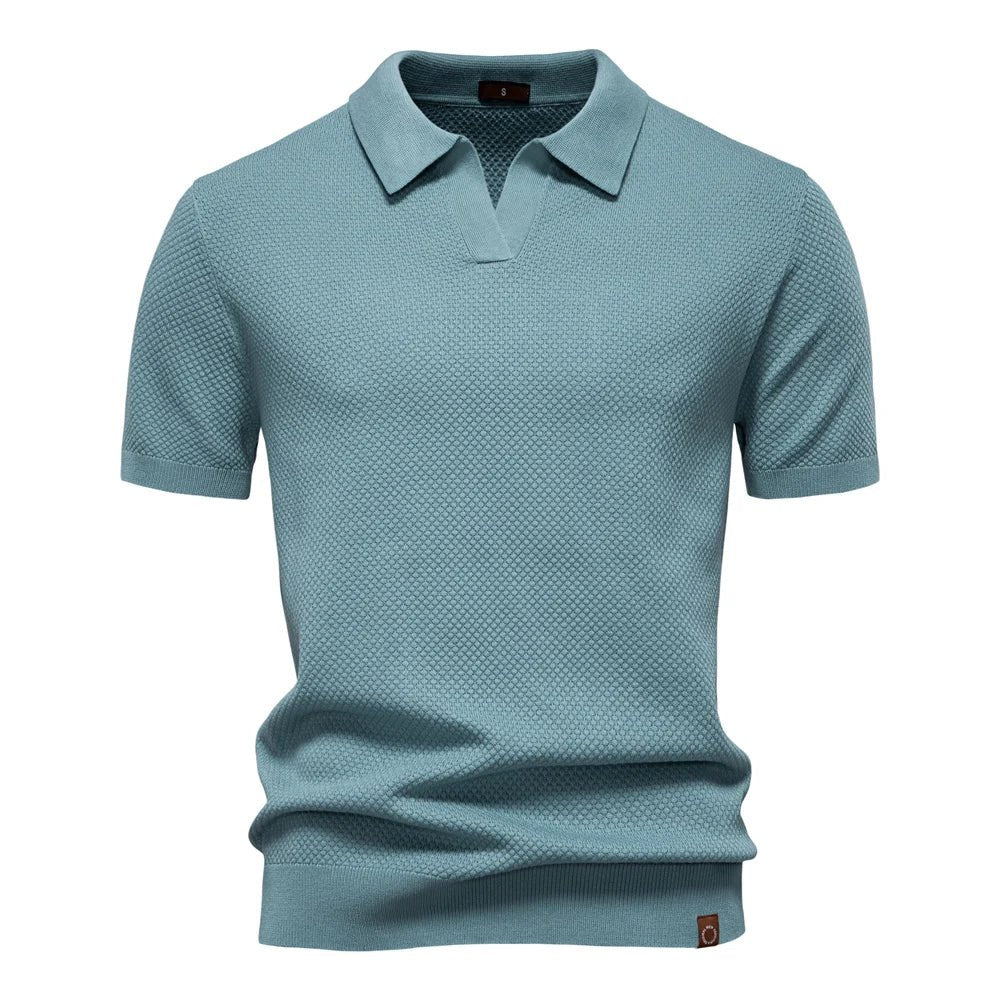 Parker - Smart-Casual Men's Buttonless Polo Shirt