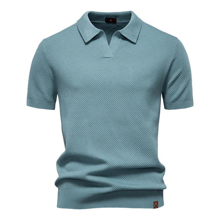 Parker - Smart-Casual Men's Buttonless Polo Shirt