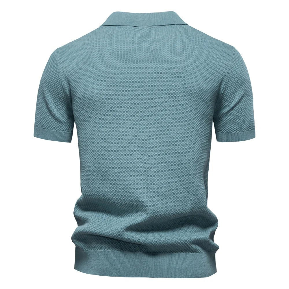 Parker - Smart-Casual Men's Buttonless Polo Shirt
