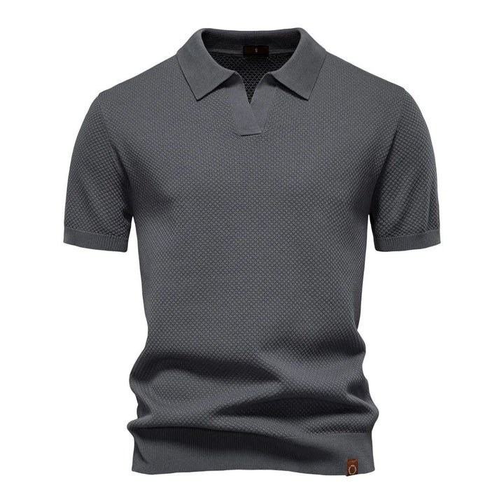 Parker - Smart-Casual Men's Buttonless Polo Shirt