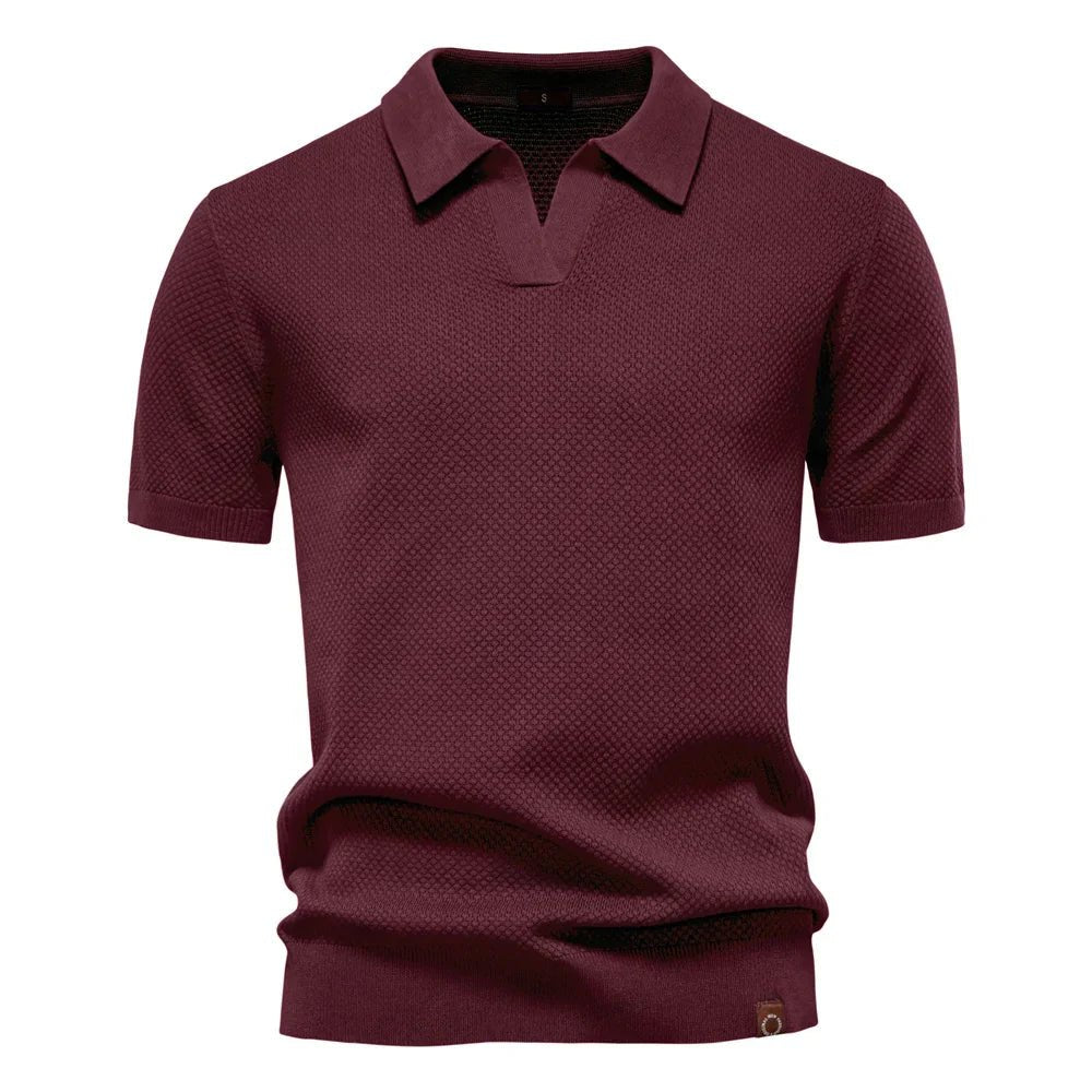 Parker - Smart-Casual Men's Buttonless Polo Shirt