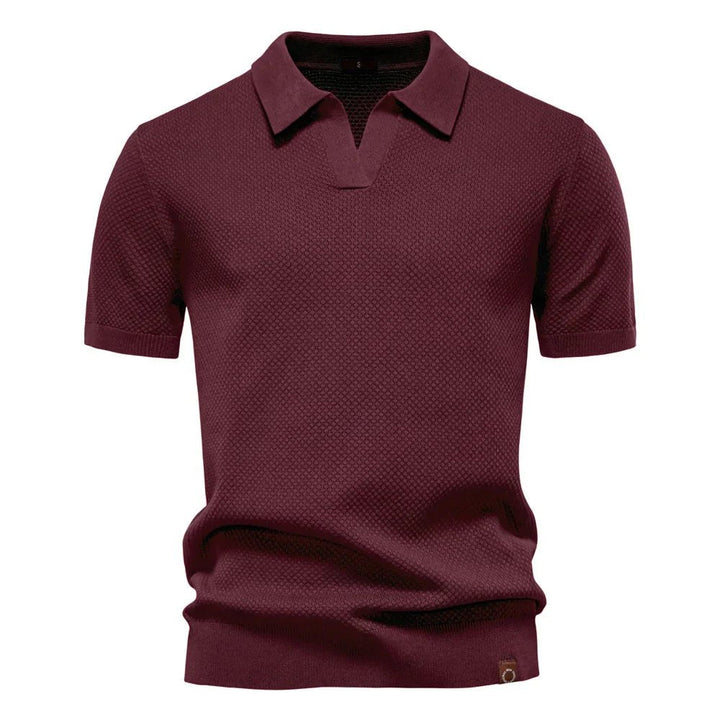 Parker - Smart-Casual Men's Buttonless Polo Shirt