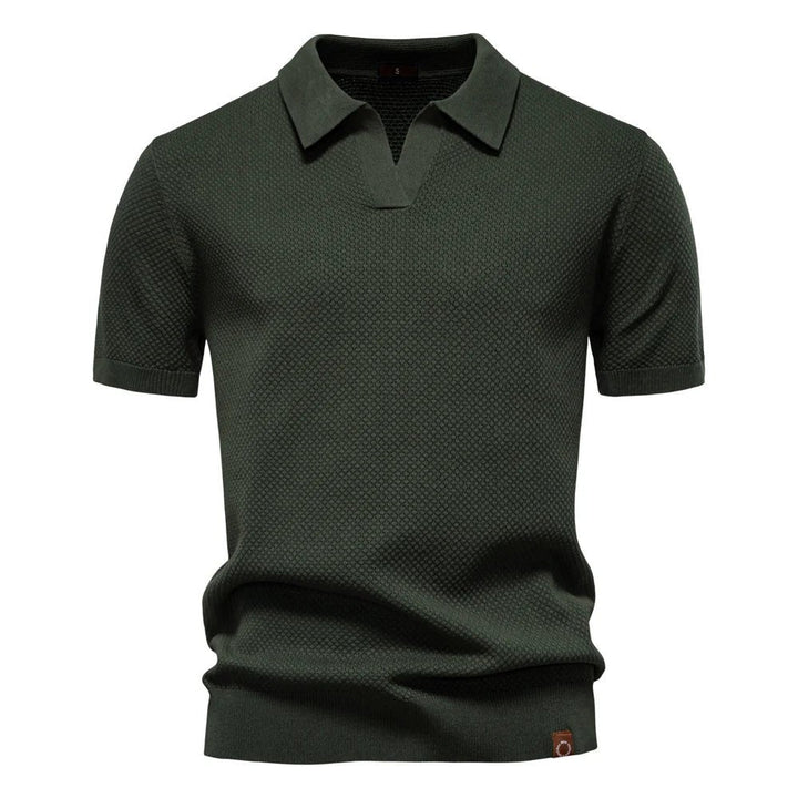 Parker - Smart-Casual Men's Buttonless Polo Shirt