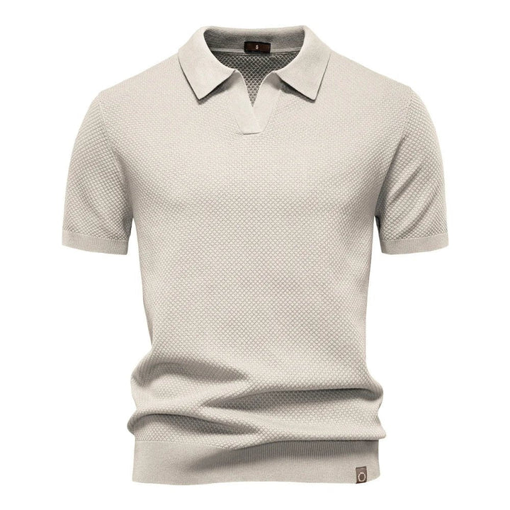 Parker - Smart-Casual Men's Buttonless Polo Shirt