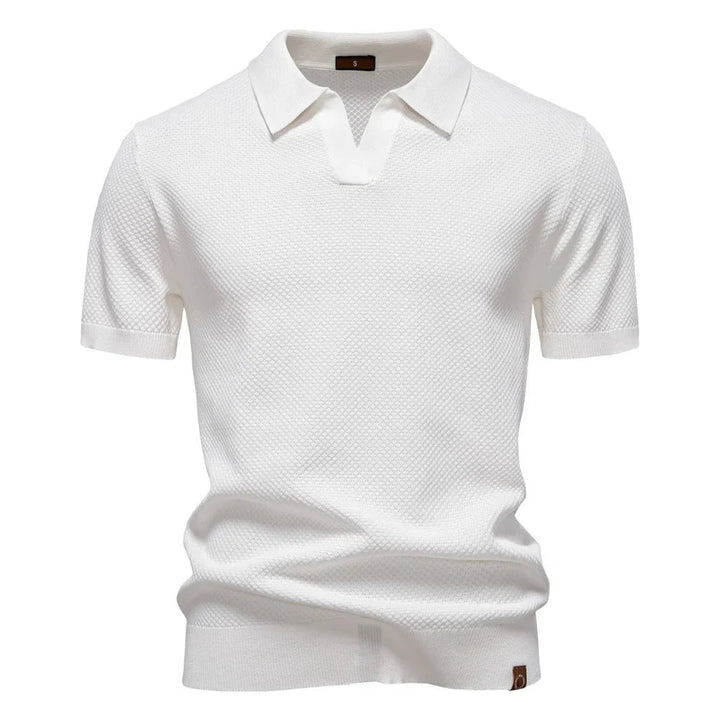 Parker - Smart-Casual Men's Buttonless Polo Shirt