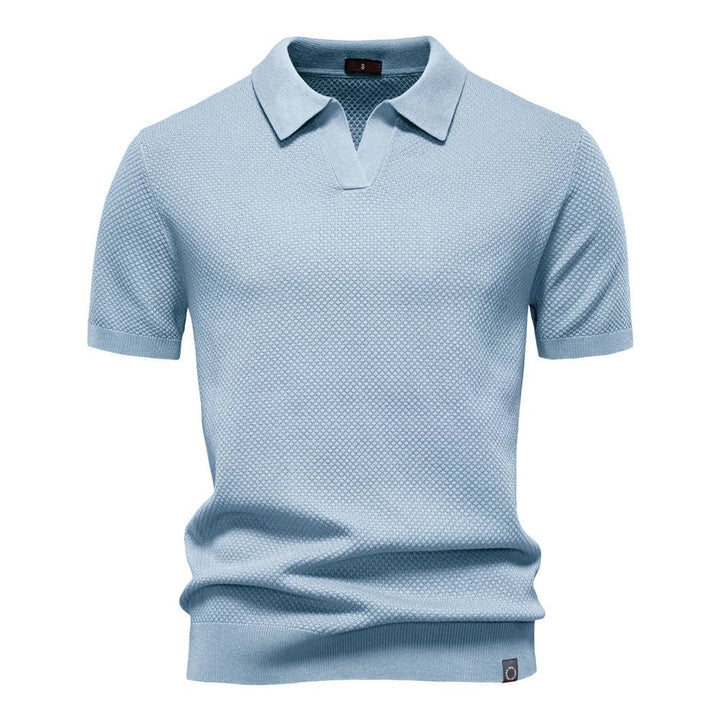 Parker - Smart-Casual Men's Buttonless Polo Shirt