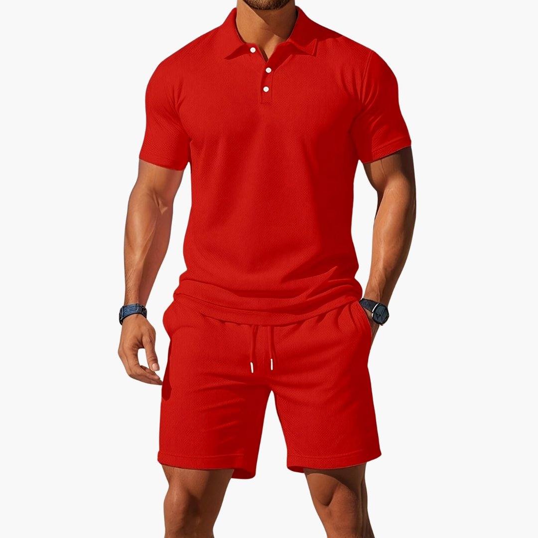 Caleb - Men's Premium Polo Summer Set