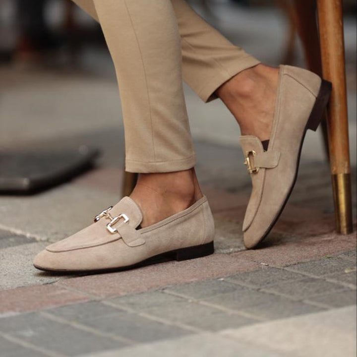 Seth | Men's Elegant Slip On Metal Detail Loafers