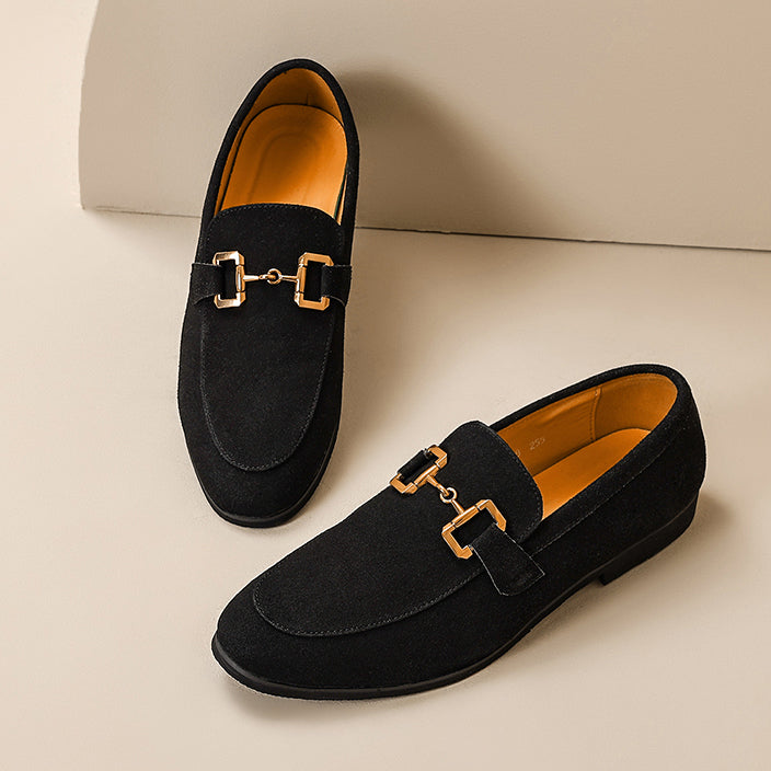 Seth | Men's Elegant Slip On Metal Detail Loafers