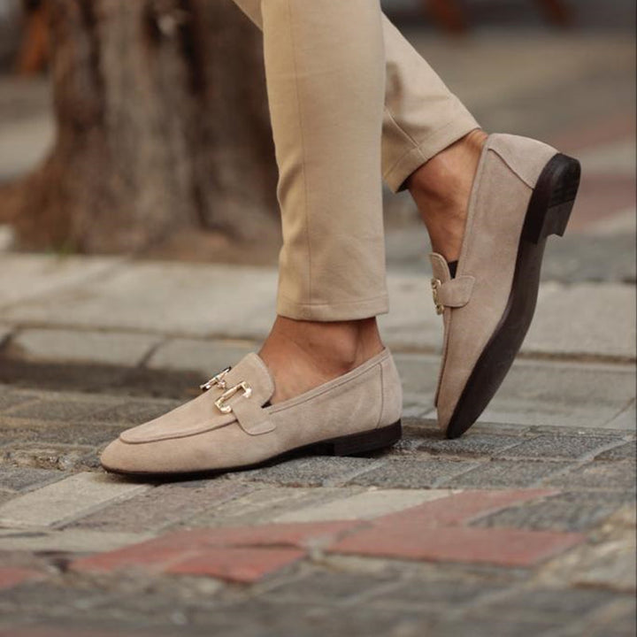 Seth | Men's Elegant Slip On Metal Detail Loafers