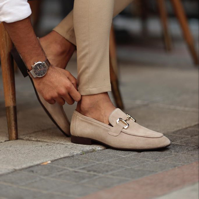 Seth | Men's Elegant Slip On Metal Detail Loafers