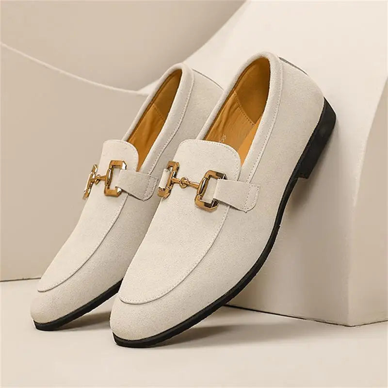 Seth | Men's Elegant Slip On Metal Detail Loafers