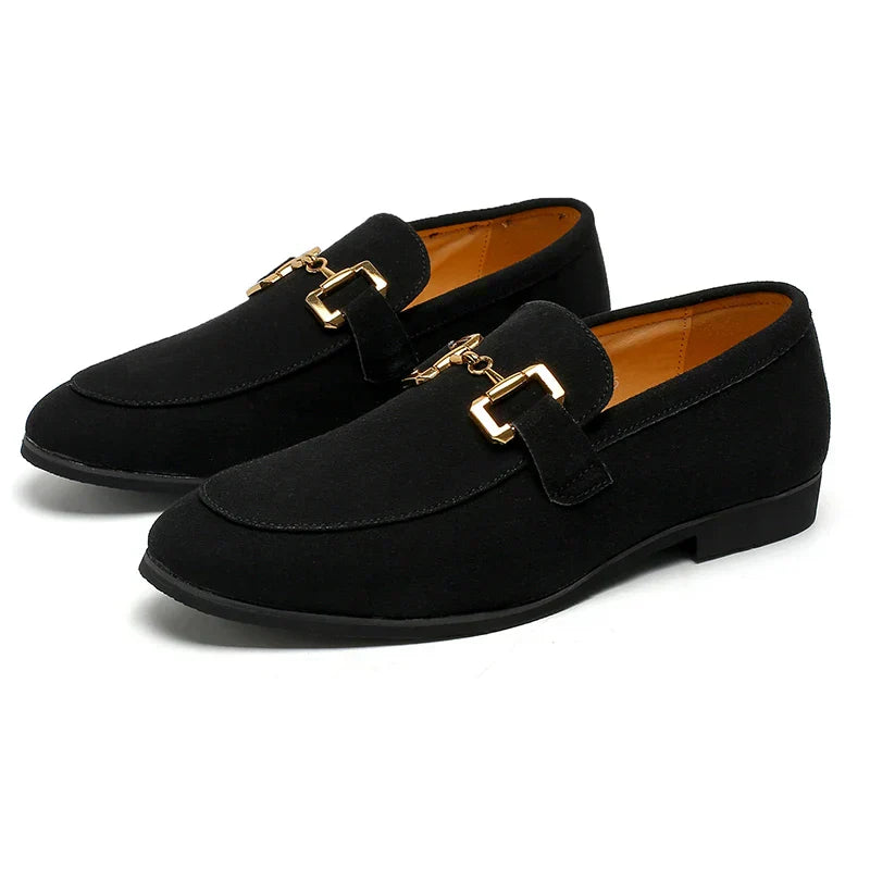 Seth | Men's Elegant Slip On Metal Detail Loafers