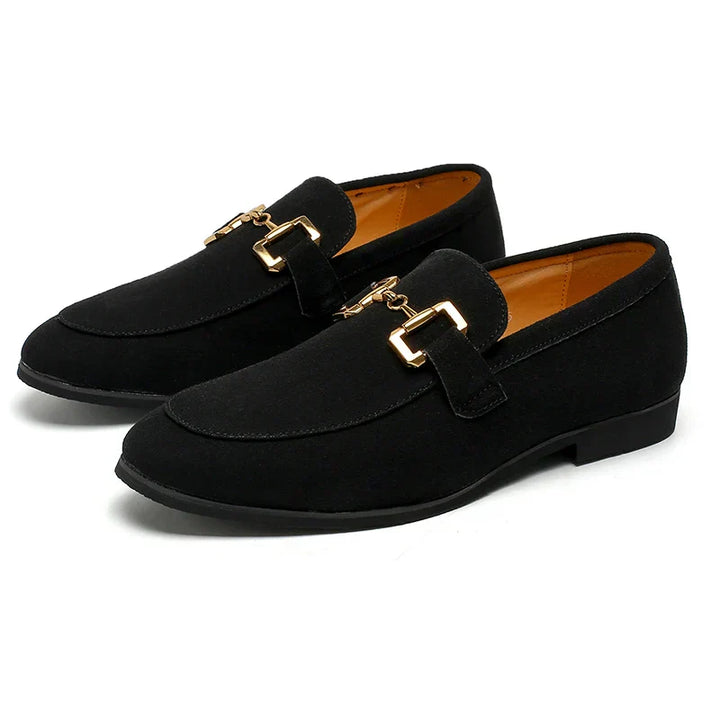 Seth | Men's Elegant Slip On Metal Detail Loafers