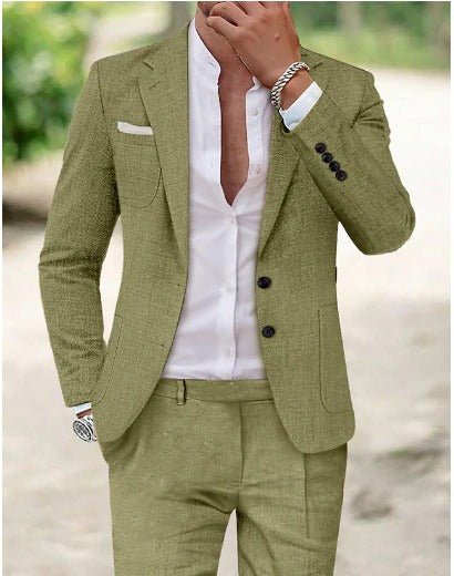 Daniel | Men's Two-Piece Linen Suit Summer Blazer Pants Set