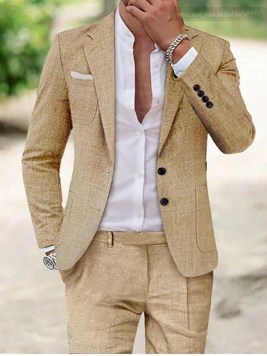 Daniel | Men's Two-Piece Linen Suit Summer Blazer Pants Set
