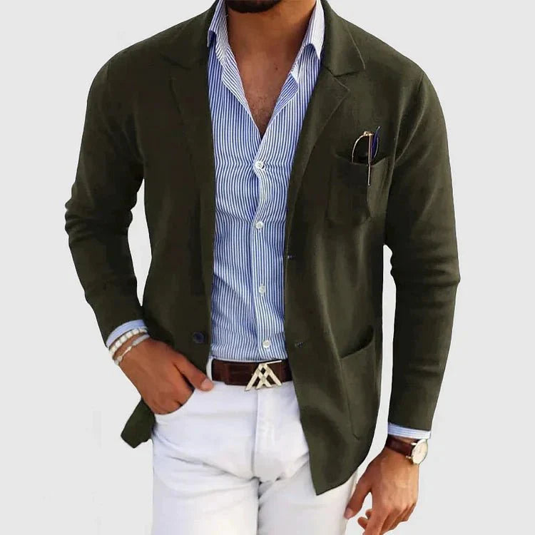 Dan | Slim Fit Men’s Blazer with Classic Lapel Collar