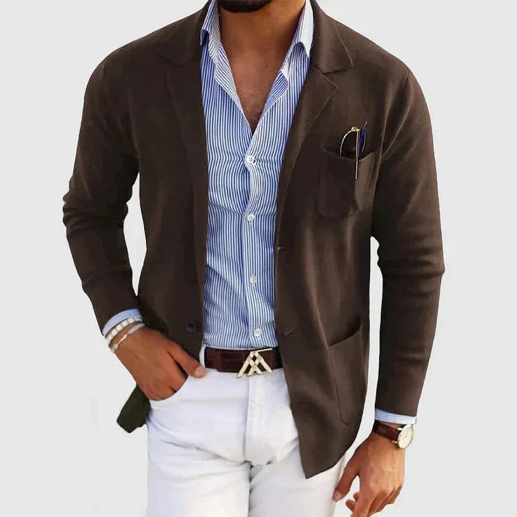Dan | Slim Fit Men’s Blazer with Classic Lapel Collar