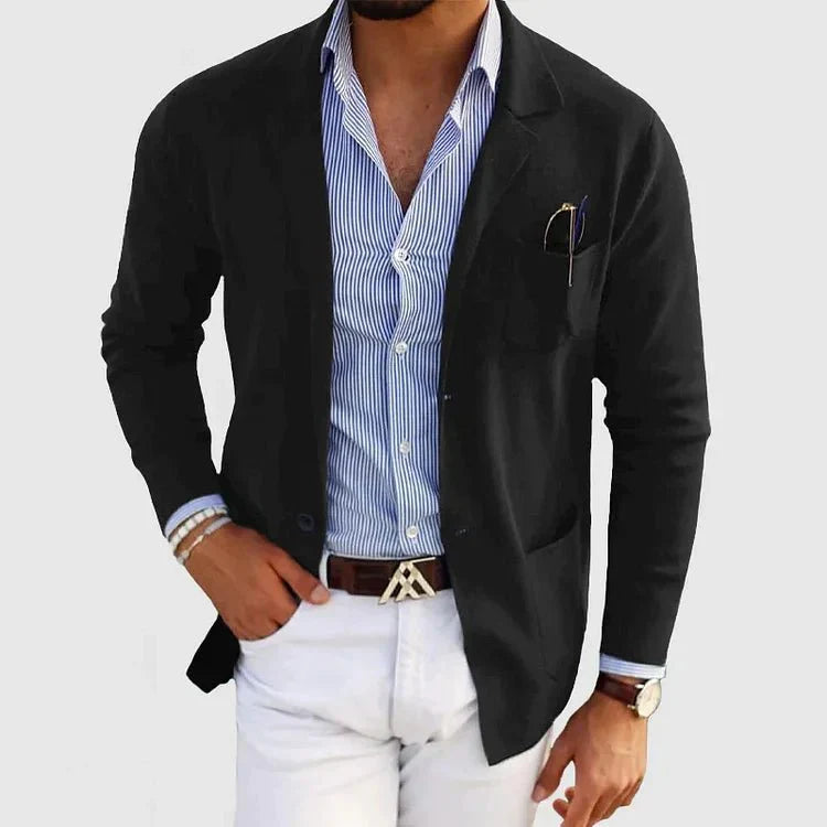 Dan | Slim Fit Men’s Blazer with Classic Lapel Collar