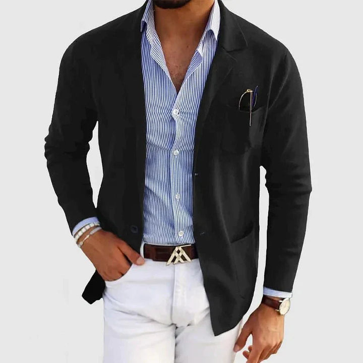 Dan | Slim Fit Men’s Blazer with Classic Lapel Collar