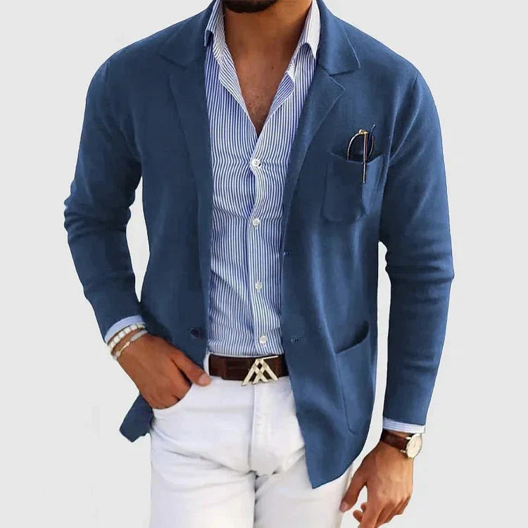 Dan | Slim Fit Men’s Blazer with Classic Lapel Collar