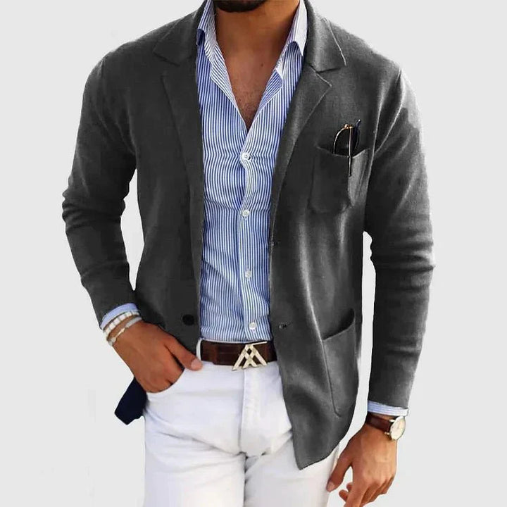 Dan | Slim Fit Men’s Blazer with Classic Lapel Collar
