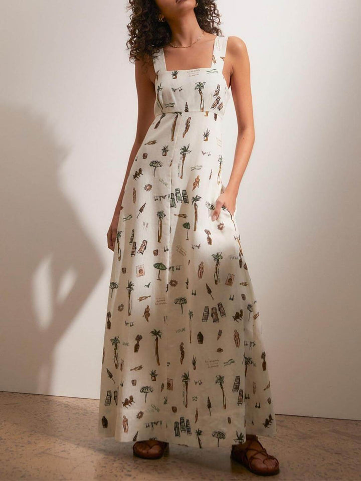 Grace | Casual Square-Neck Maxi Dress