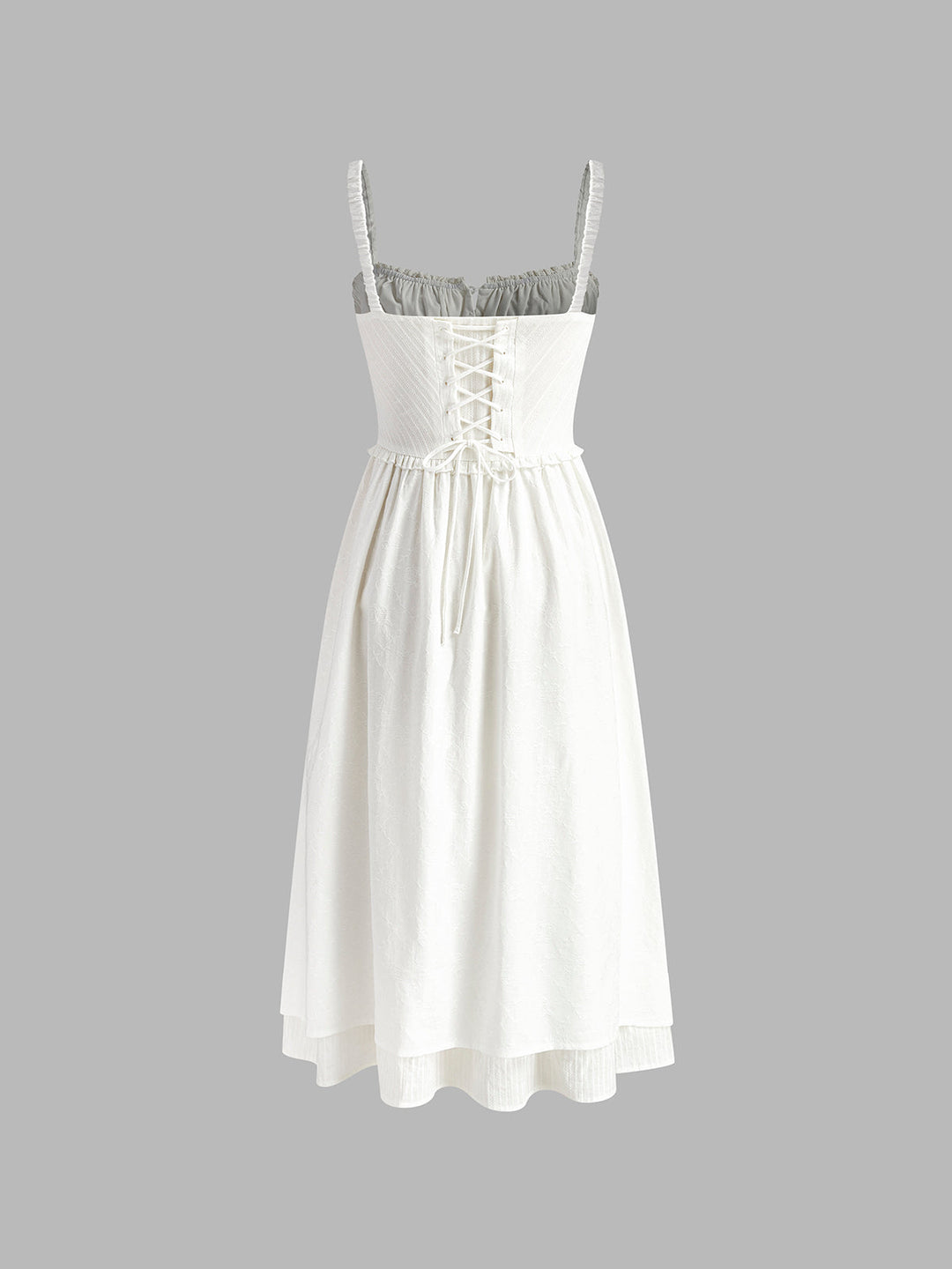 Stella | Elegant Ruffle Hem Vacation Midi Dress