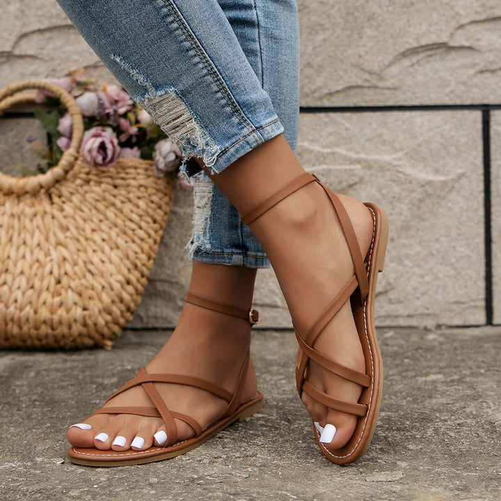 Michelle | Women's Strappy Flat Orthopedic Sandals