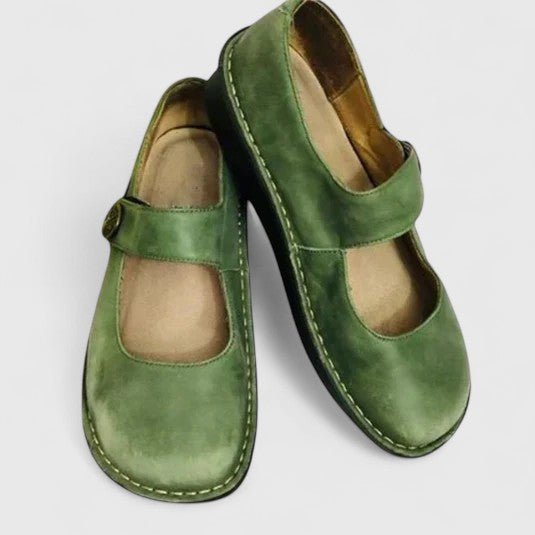 Carla - Orthopedic Mary Jane Shoes with Stitch Detail