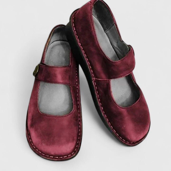 Carla - Orthopedic Mary Jane Shoes with Stitch Detail