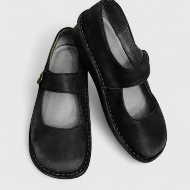 Carla - Orthopedic Mary Jane Shoes with Stitch Detail